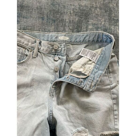 Old Navy Light Wash High Rise Button Fly Distressed Cut Off Shorts Girls 16 - Picture 4 of 7